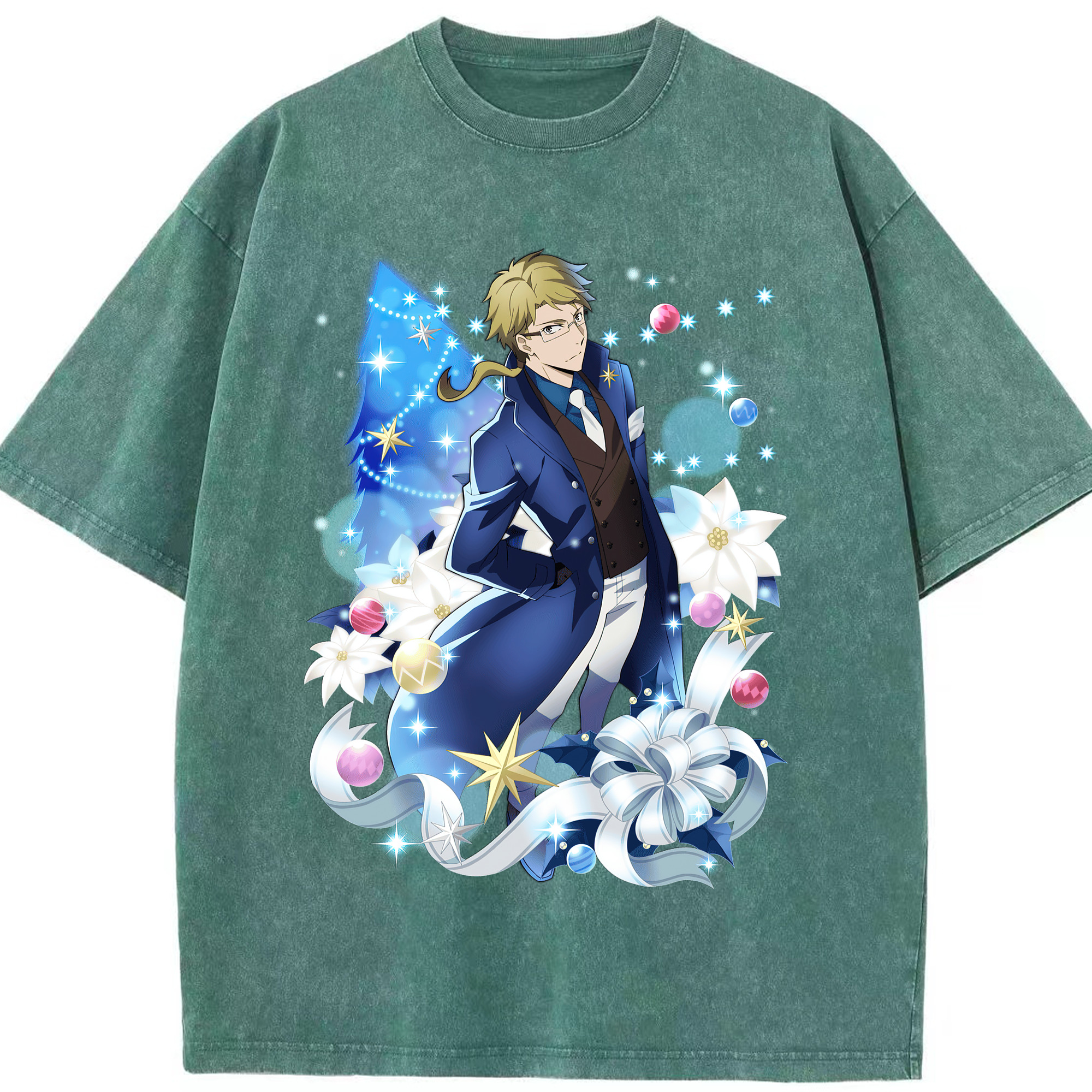 （画像用） 文豪ストレイドッグス Bungo Stray Dogs 綿100% ヴィンテージ風 半袖Tシャツ（フロントプリント）